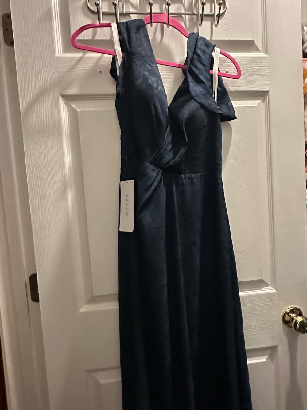 Azazie Navy Burnt Floral - Soren